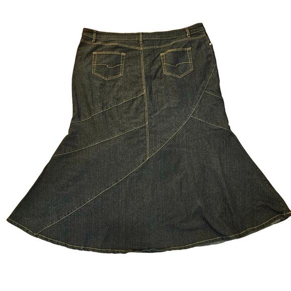 Y2K Maxi‎ Denim Skirts 20W. Destiny Platinum. Instyle. Popular. Flare bottom. - Picture 2 of 12